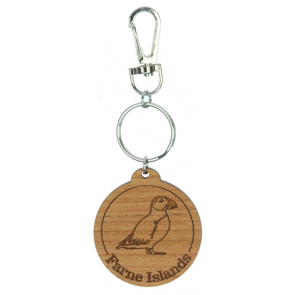 5001B-PF: Bespoke Puffin Keyrings - Your Text (Pack Size 36) Price Breaks Available